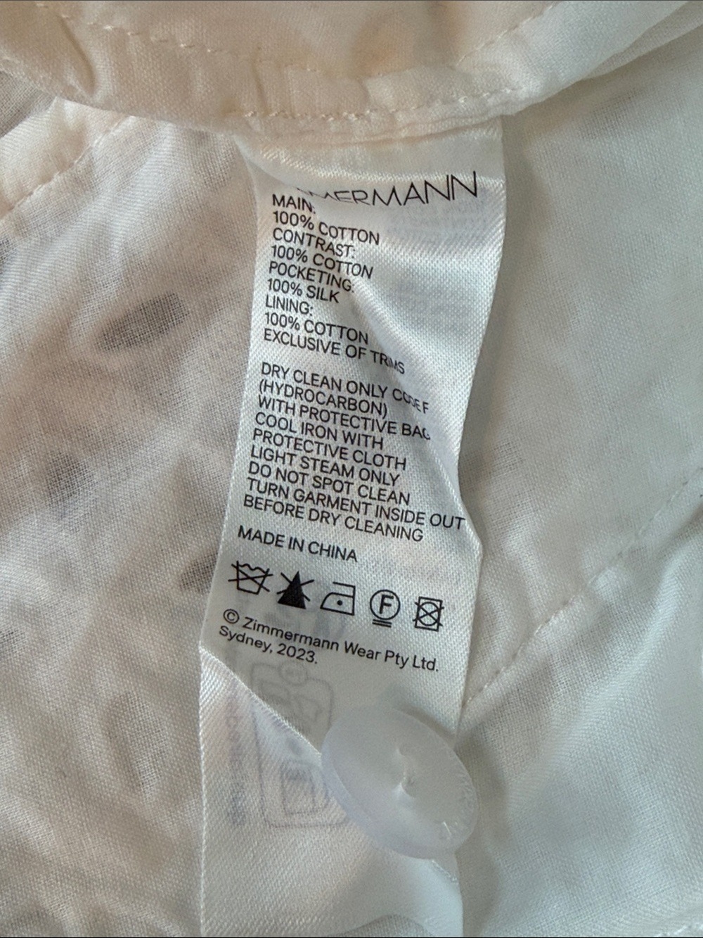 Zimmermann Matchmaker Anglaise Ivory Cotton crochet Pant US Size 4 NWT - Picture 13 of 14
